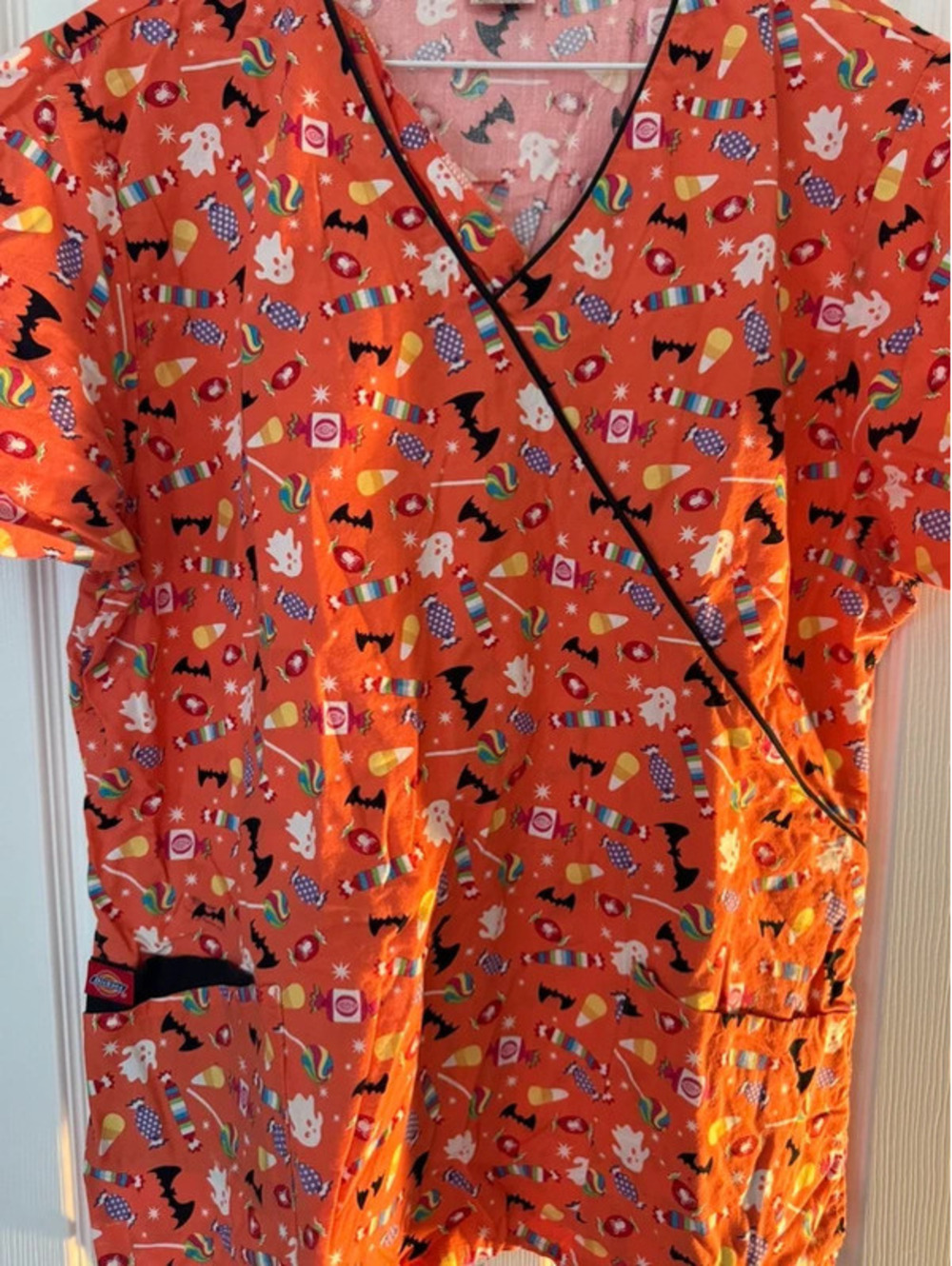 Dickies Halloween scrub top
